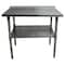 Bk Resources Work Table Stainless Steel With Undershelf, 1.5" Rear Riser 48"Wx30"D VTTR-4830 - alternate 8